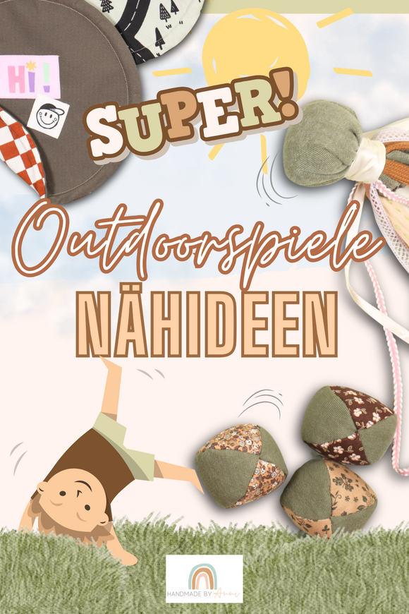 🥏 🥎🪁DIY Spiele für draußen nähen🧵 – 3 kreative Nähideen mit Stoffresten